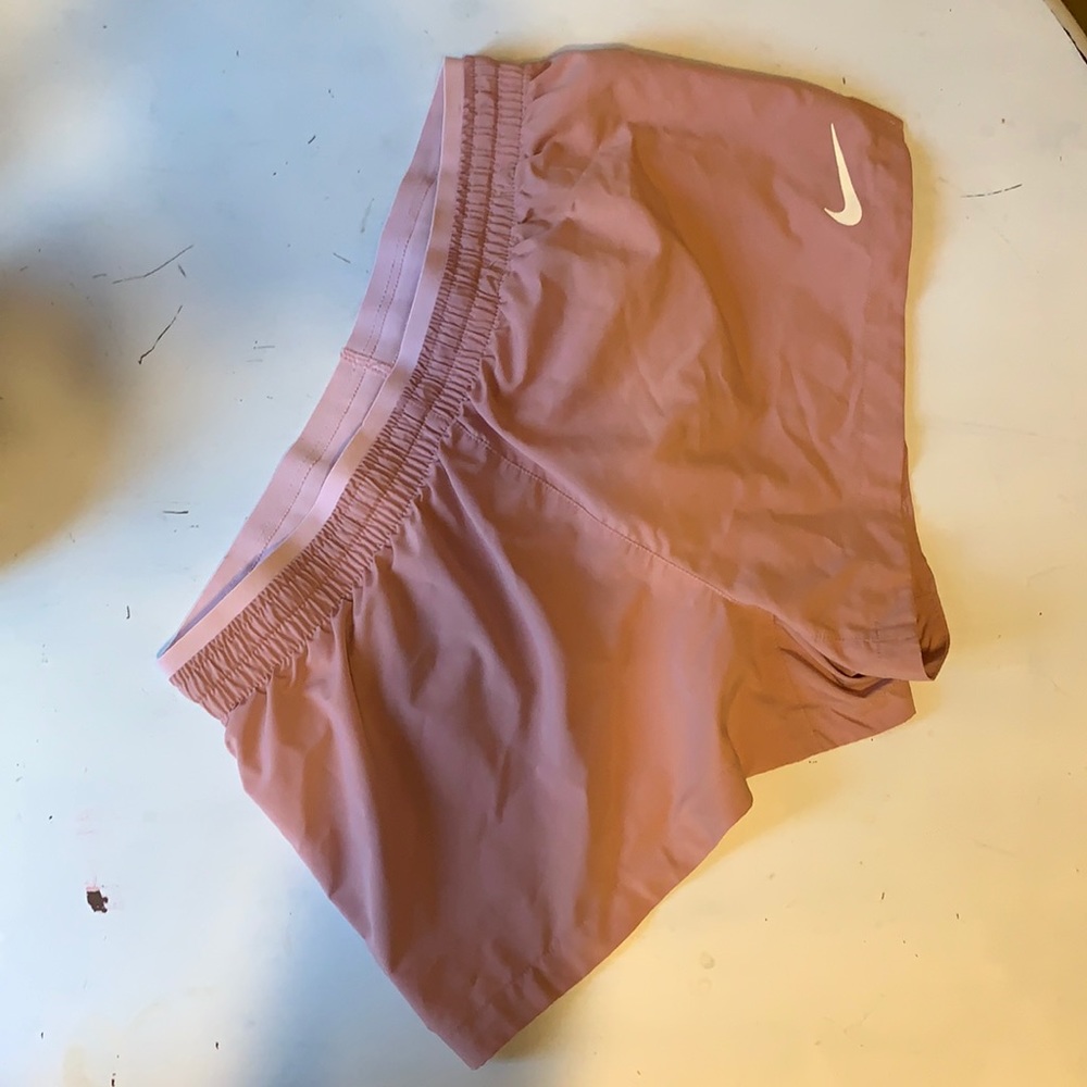 Pink Nike shorts dry fit